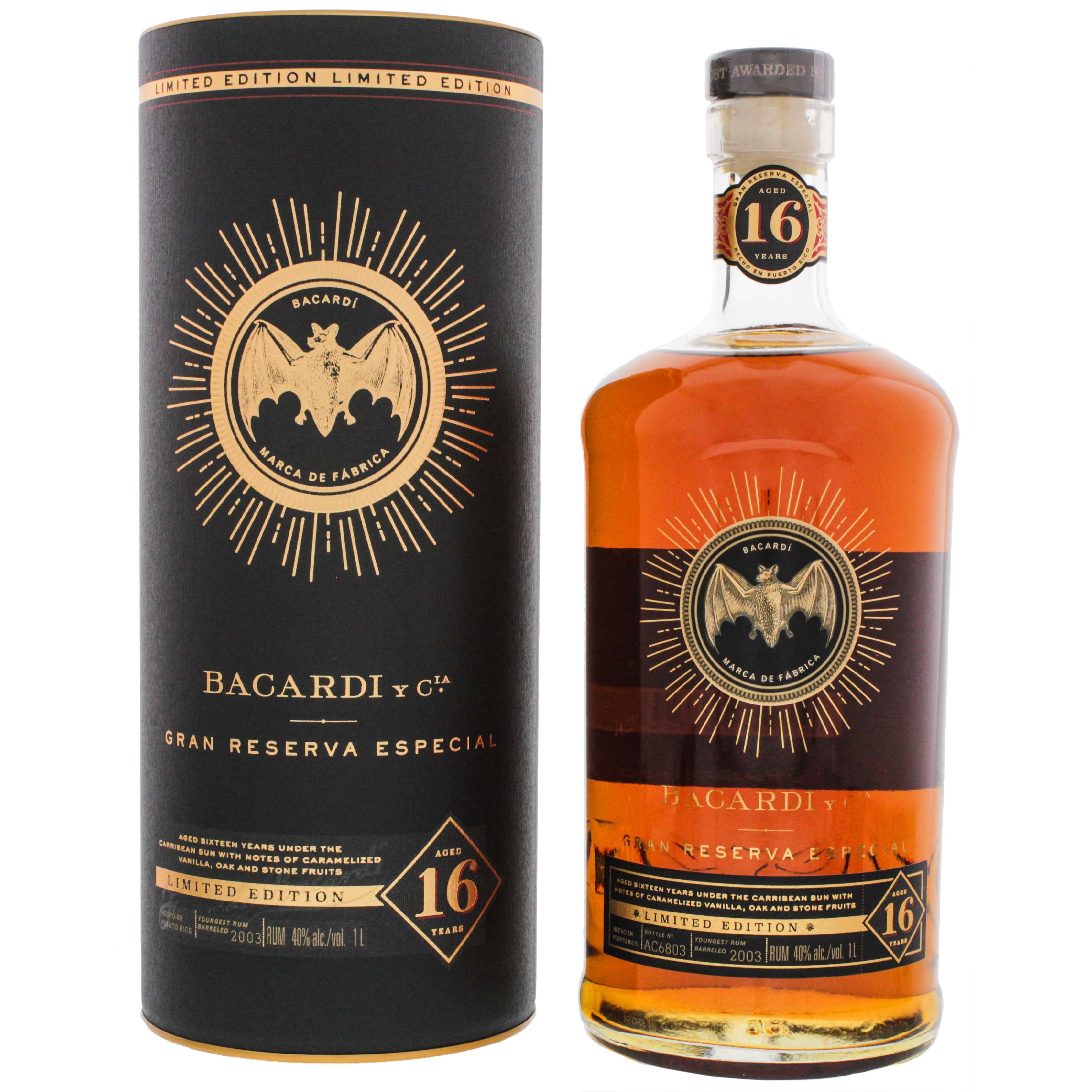 Bacardi 16 Years Old Gran Reserva Especial Limited Edition 40% Vol. 1l in Giftbox