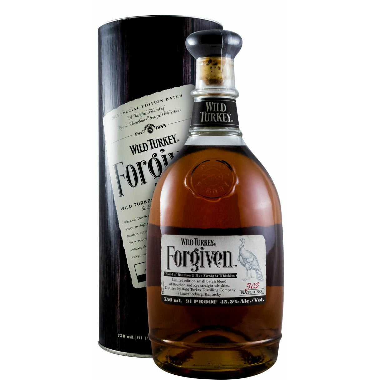 Wild Turkey Forgiven 2013 Special Edition Batch No. 302 45,5% Vol. 0,75l in Giftbox