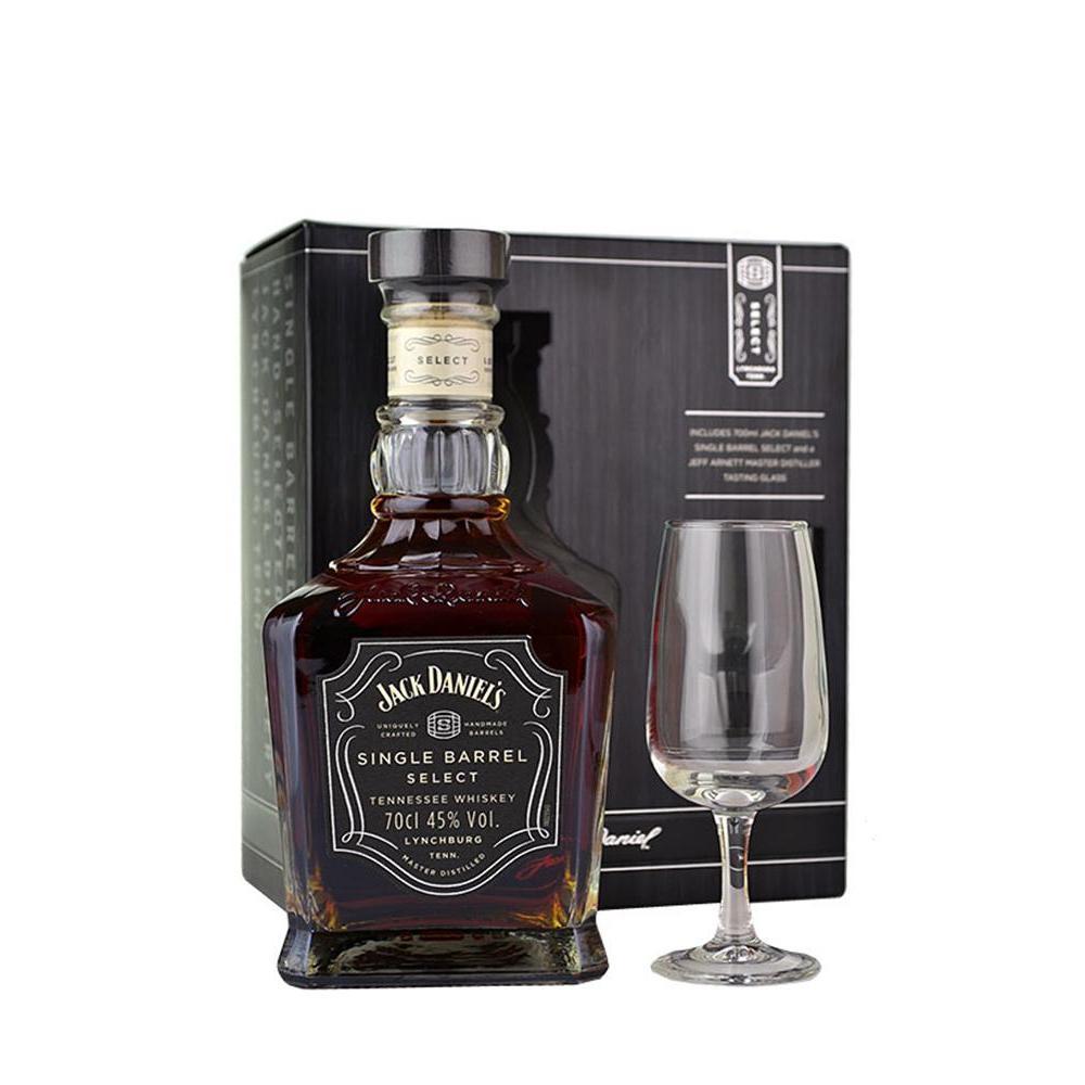 Jack Daniel's Select Single Barrel Tennessee Whisky 45% Vol. 0,7l in Giftbox with Nosing glass