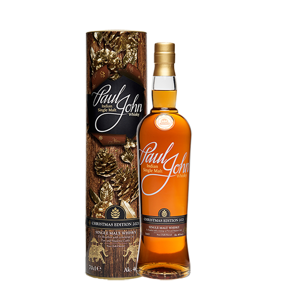 Paul John CHRISTMAS EDITION Indian Single Malt Whisky 2021 46% Vol. 0,7l in Giftbox
