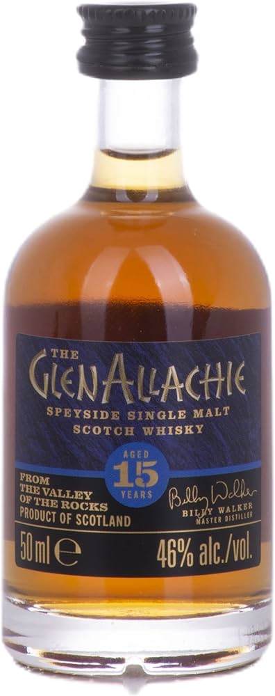 The GlenAllachie 15 Years Old Speyside Single Malt 46% Vol. 0,05l
