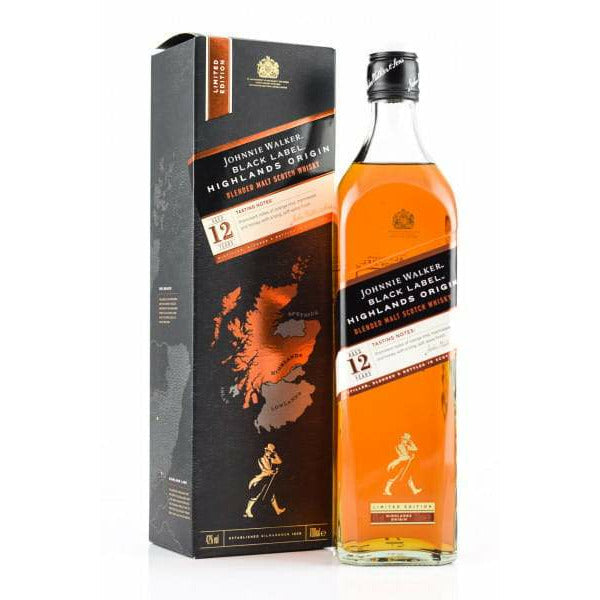 Johnnie Walker BLACK LABEL 12 Years HIGHLAND ORIGIN 42% 0,7l in Giftbox