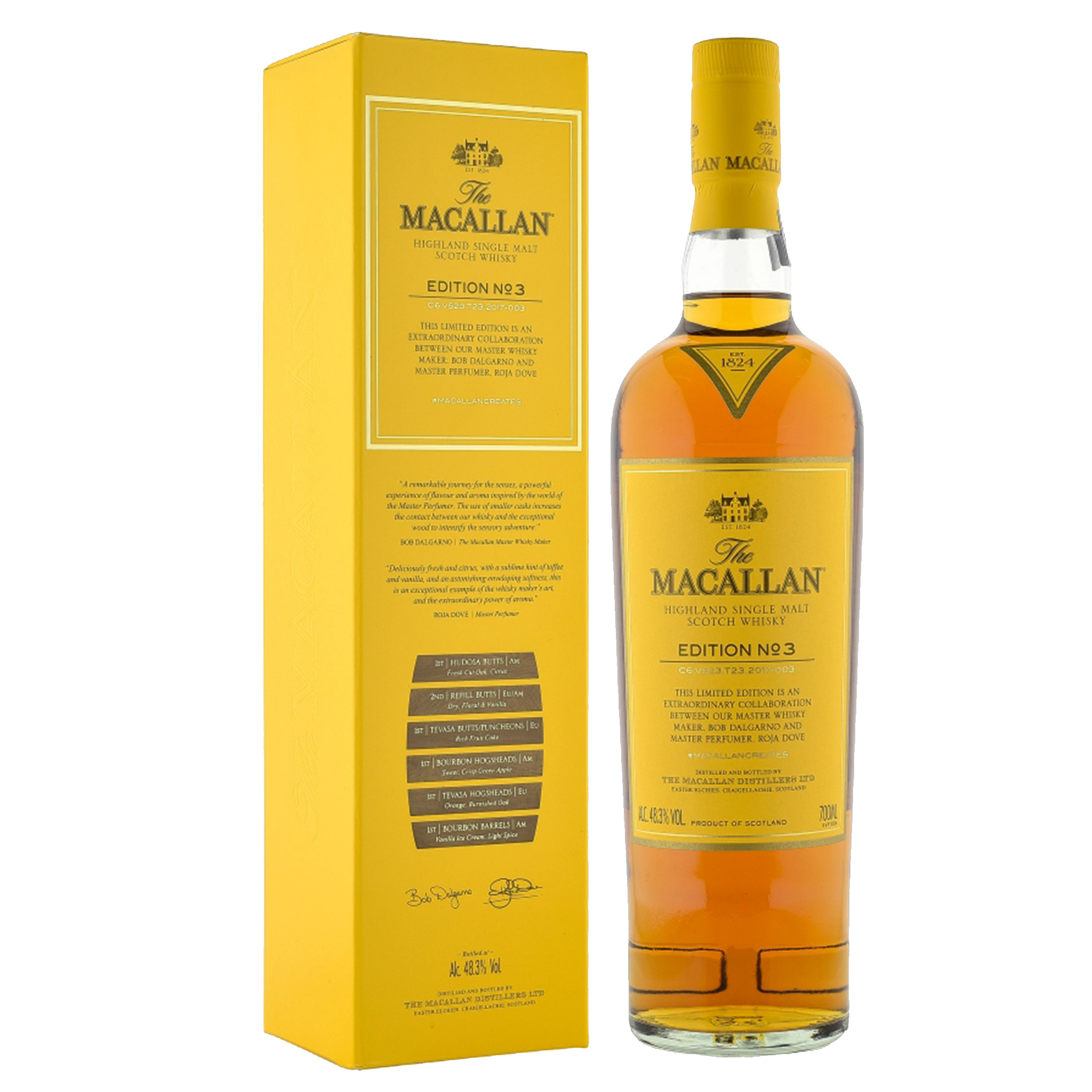 The Macallan EDITION N° 3 Highland Single Malt Scotch Whisky 48,4% Vol. 0,7l in Giftbox