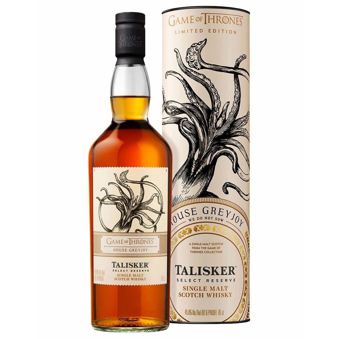 Talisker Select Reserve GAME OF THRONES House Greyjoy Single Malt Collection 45,8% Vol. 0,7l in Giftbox