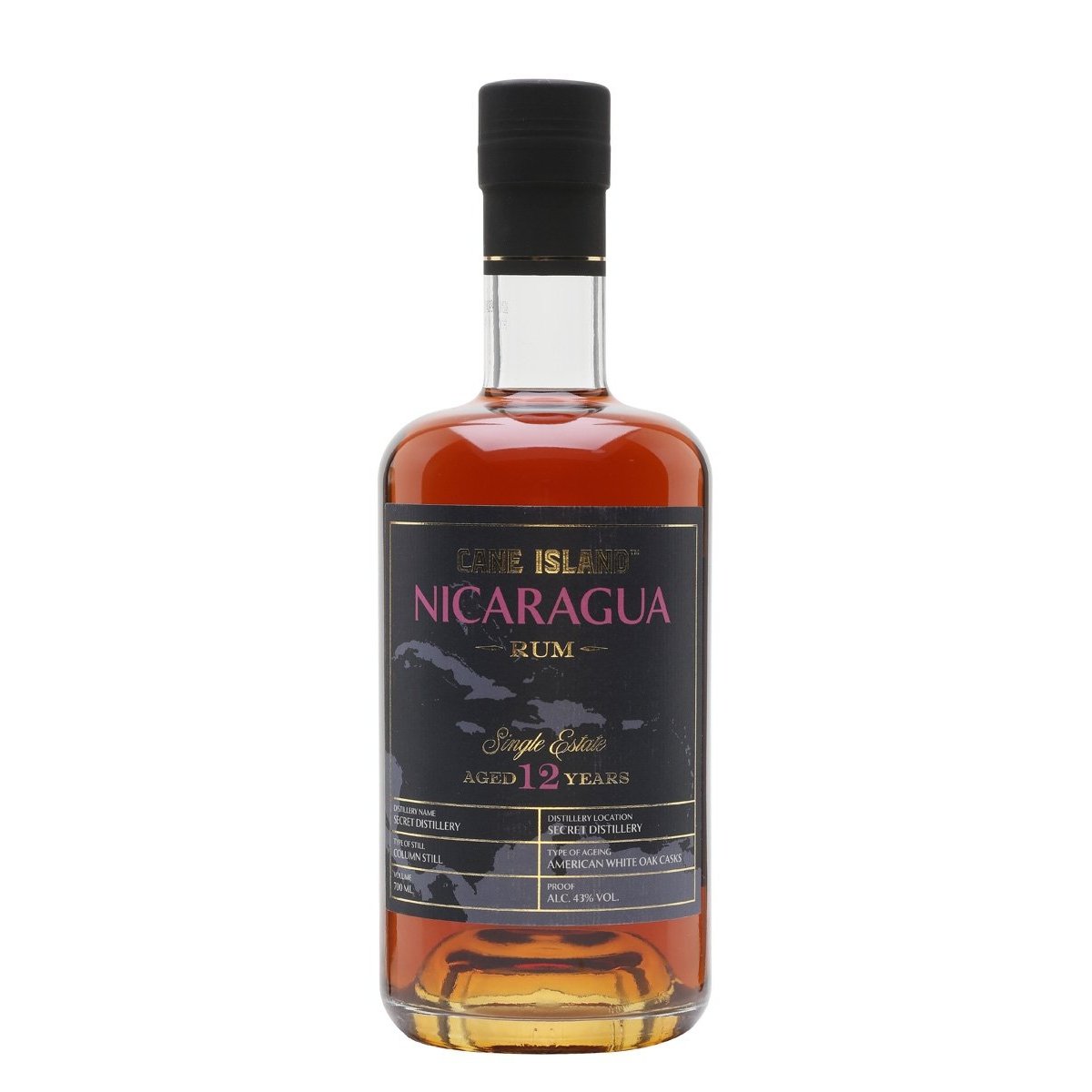 Cane Island NICARAGUA 12 Years Old Single Estate Rum 43% Vol. 0,7l